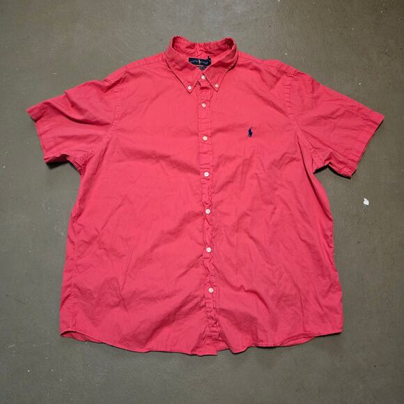 Ralph Lauren Other - Ralph Lauren Untucked‎ Classic Fit Feather Weight Twill Short Sleeve Shirt XXL